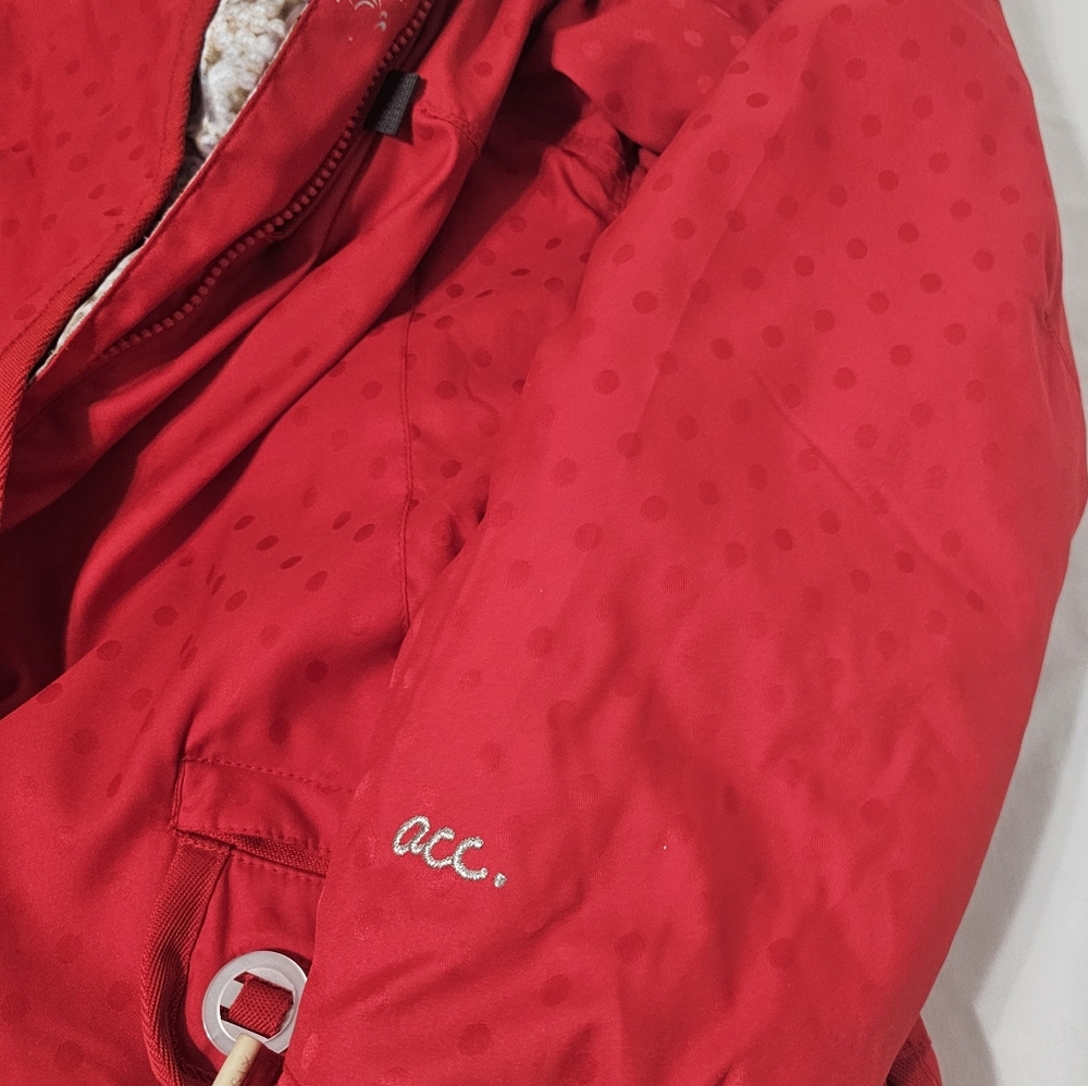 686 Red Snowboard Ski Jacket ACC Waterproof Hooded Women’s - Picture 6 of 9